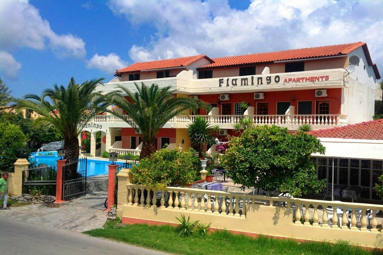 Flamingo Apartments Moraitika Corfu Exterior foto